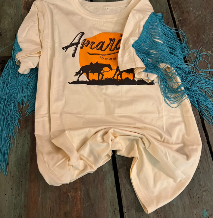Amarillo By Morning T-shirt with Fringe
