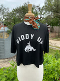 Giddy up Cropped Tee