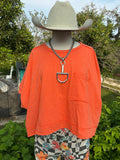 Orange Cropped Top